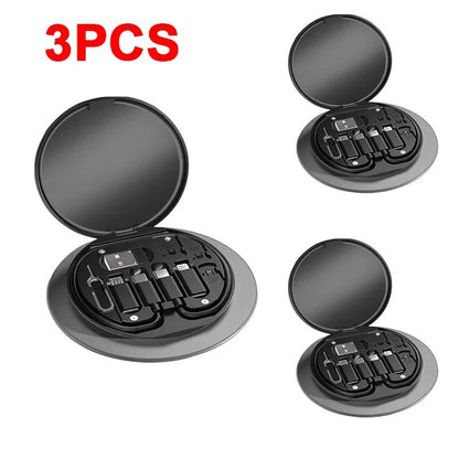 "PD 60W Multifunctional USB - C Data Cable Set – Fast Charging Kit with Storage Box, Adapter, Card Pin for iPhone & Xiaomi" - RELUX.STORE