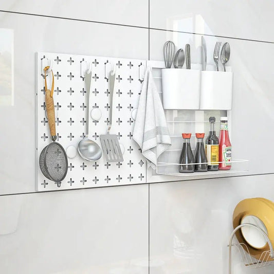 Pegboard Combination Kit Combination Wall Organizer with Magnets and Hooks - RELUX.STORE