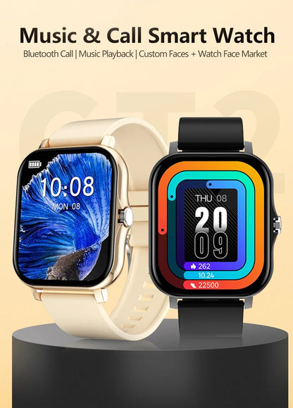 PHONEPACE Y13 Smart Watch with Call Function Fitness Tracker Heart Rate Monitor Alarm Clock for Outdoor Sports Monitoring - RELUX.STORE