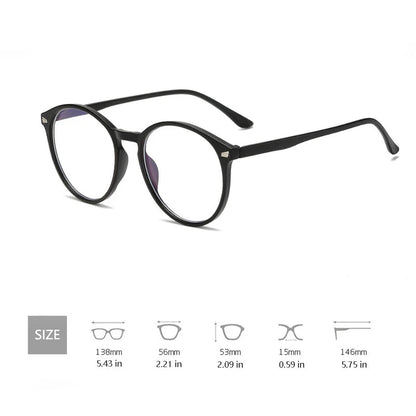 "Photochromic Anti - Blue Light Computer Glasses – Round Vintage Frame for Men & Women, Gaming & Eyestrain Protection" - RELUX.STORE