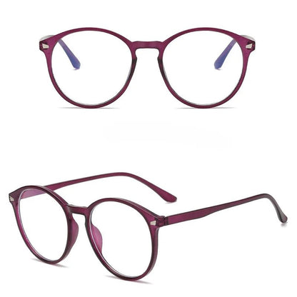 "Photochromic Anti - Blue Light Computer Glasses – Round Vintage Frame for Men & Women, Gaming & Eyestrain Protection" - RELUX.STORE