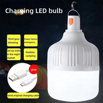"Portable Rechargeable LED Camping Lantern – Dimmable Multifunctional Tent Light with Hook & USB Charging | Bright Outdoor Emergency Street Lamp for Hiking, Travel & Home Use" - RELUX.STORE