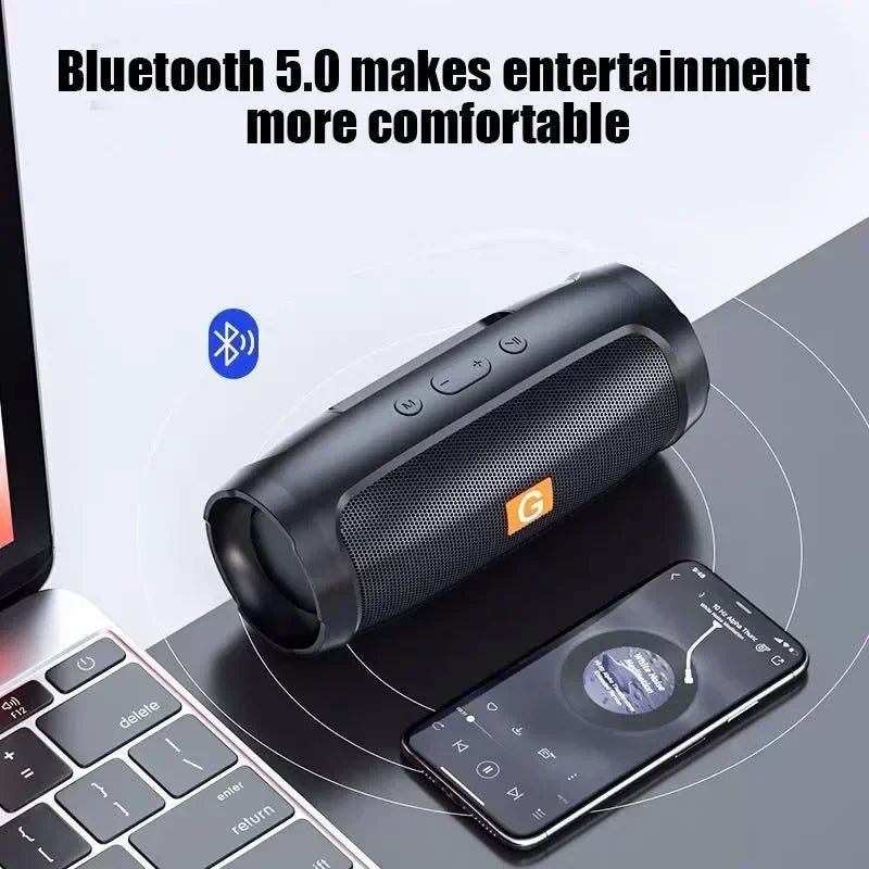 Portable Subwoofer Bluetooth Speakers Outdoor Stereo Surround Waterproof Loudspeaker Wireless Sound Box Support FM Radio TF Card - RELUX.STORE