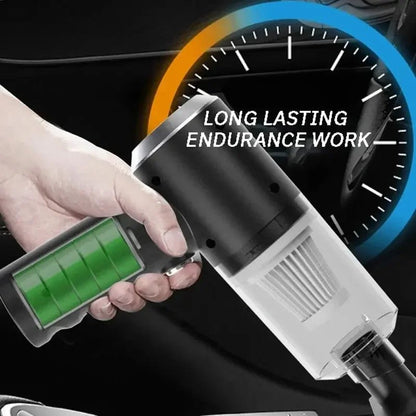 Portable Wireless Car Vacuum Cleaner Wireless Vacuum Cleaner Dual Use for Home and Car 120W High Power Powerful Vacuum Cleaner - RELUX.STORE