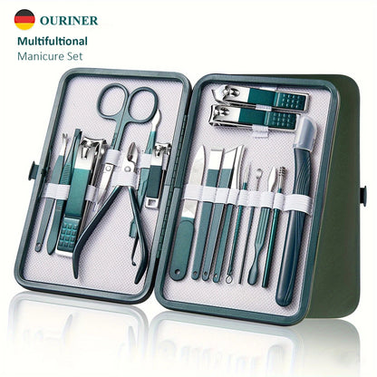 "Professional 7/10/12/18 - Piece Nail Care Kit – Stainless Steel Manicure & Pedicure Set with Travel Case for Home & Travel" ✅ - RELUX.STORE