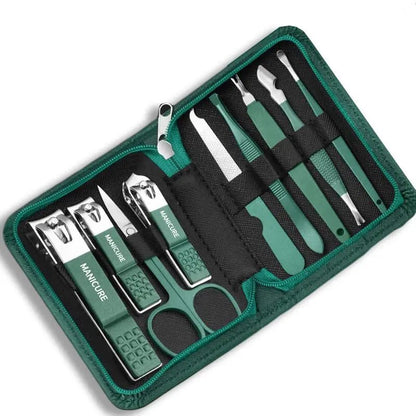 "Professional 7/10/12/18 - Piece Nail Care Kit – Stainless Steel Manicure & Pedicure Set with Travel Case for Home & Travel" ✅ - RELUX.STORE