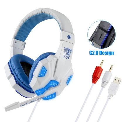 Professional LED Wired Gaming Headset – Stereo Bass Headphones with Microphone for PC, PS4, PS5 & Xbox - RELUX.STORE