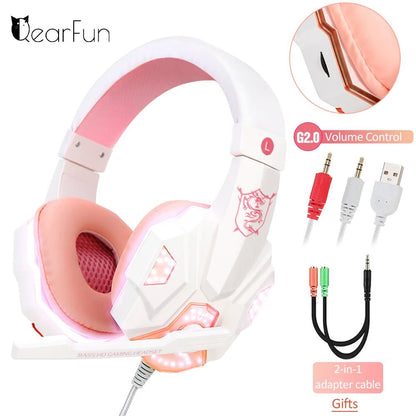 Professional LED Wired Gaming Headset – Stereo Bass Headphones with Microphone for PC, PS4, PS5 & Xbox - RELUX.STORE