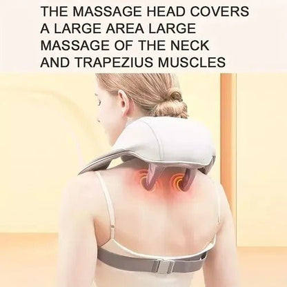 “Professional Wireless Neck, Shoulder & Back Massager – Deep Tissue Shiatsu Massager with Heat for Pain Relief & Relaxation” - RELUX.STORE