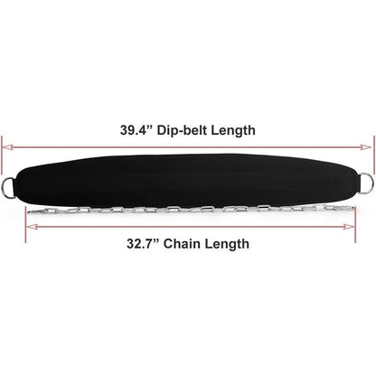 "Pull - Up & Weighted Dip Belt with Chain – Double D - Ring Waist Strap for Weightlifting, Back Support & Home Gym Training | Strength Training Belt by Relux.Store" - RELUX.STORE