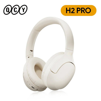 "QCY H2/H2 Pro Wireless Headphones – Bluetooth 5.3, BASS Mode, HiFi Stereo, Over - Ear Gaming Earphones with Dual Device Connect" - RELUX.STORE