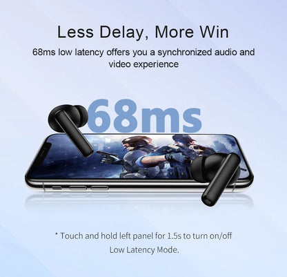 "QCY T13 ANC Earphones – Bluetooth 5.3, Active Noise Cancellation - 28dB, Low Latency Wireless Earbuds with Fast Charging" - RELUX.STORE