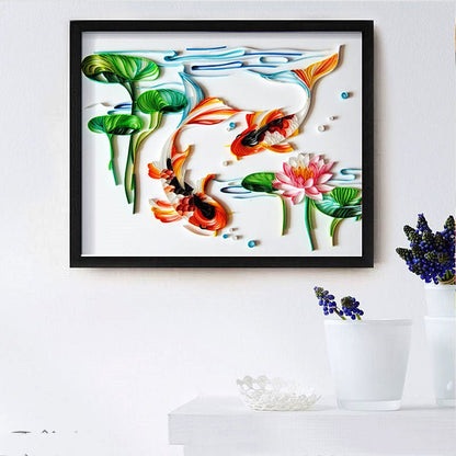 Quilted Paper Illustration Material Package Set Lobby Decoration Painting Slot - RELUX.STORE