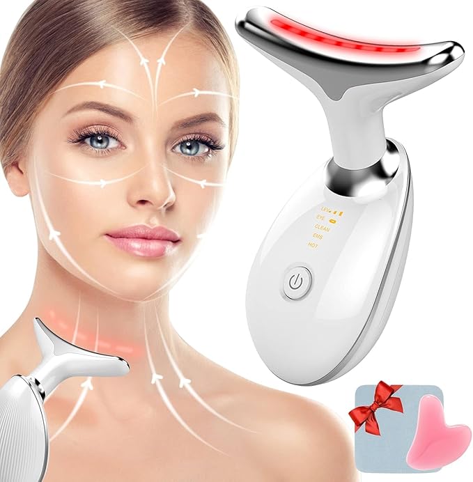 “Rechargeable LED Facial & Neck Massager – Anti - Aging Skin Care Device for Wrinkles, Fine Lines & Facial Rejuvenation” - RELUX.STORE