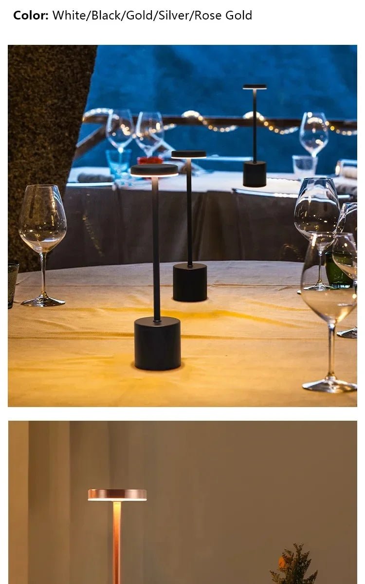Rechargeable LED Night light Touch Table Lamp Writing Lamp Bedside Creative Ambient Lights Bar Outdoor Decoration Night Lighting - RELUX.STORE