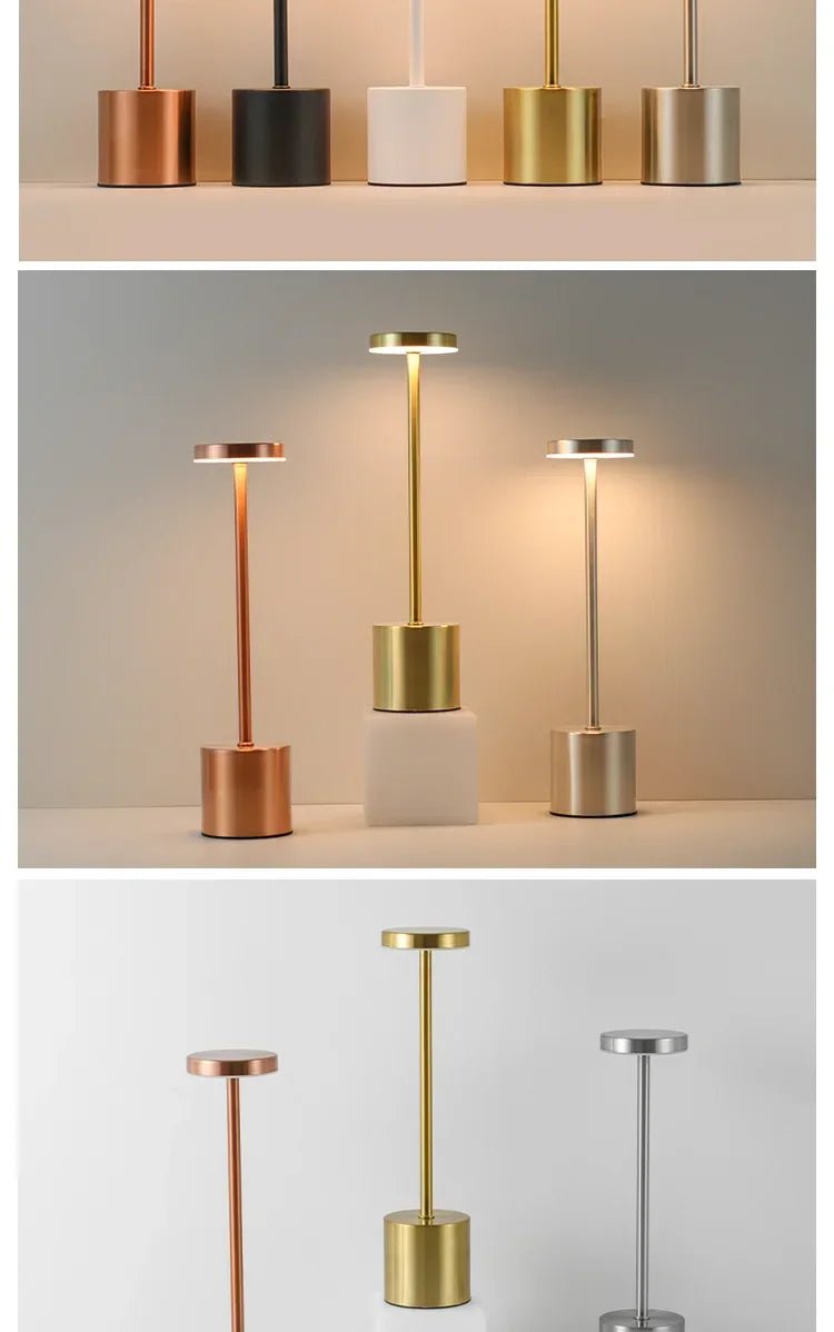 Rechargeable LED Night light Touch Table Lamp Writing Lamp Bedside Creative Ambient Lights Bar Outdoor Decoration Night Lighting - RELUX.STORE