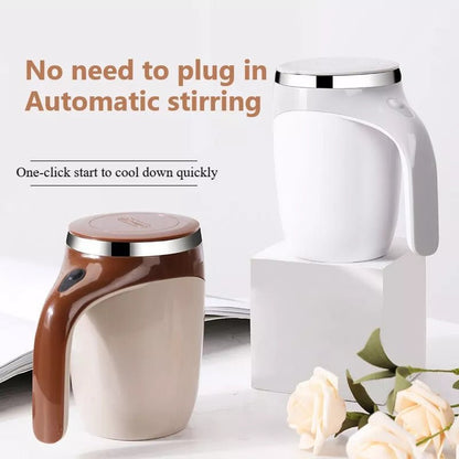 Rechargeable Model Automatic Stirring Cup Coffee Cup High Value Electric Stirring Cup Lazy Milkshake Rotating Magnetic Water Cup - RELUX.STORE