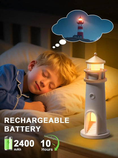 Rechargeable Moonlight Projector Night Light With Remote Control Children's Light House Desk Night Lamp Kids Gift Desktop Light - RELUX.STORE