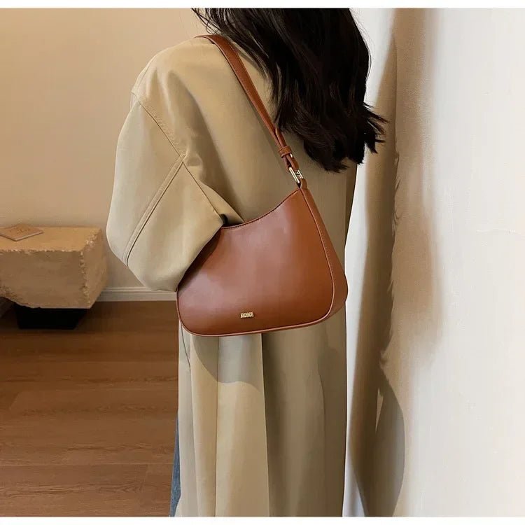 Red Underarm Shoulder Bags for Women 2024 New Texture Leather Crossbody Bag Luxury Designer Wedding Bride Handbags Sling Bag - RELUX.STORE