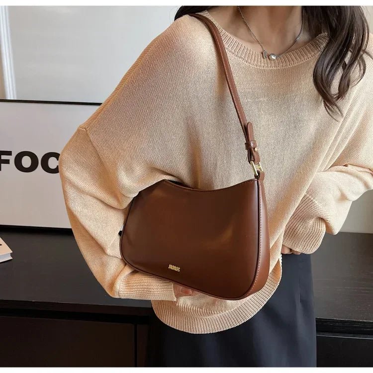 Red Underarm Shoulder Bags for Women 2024 New Texture Leather Crossbody Bag Luxury Designer Wedding Bride Handbags Sling Bag - RELUX.STORE
