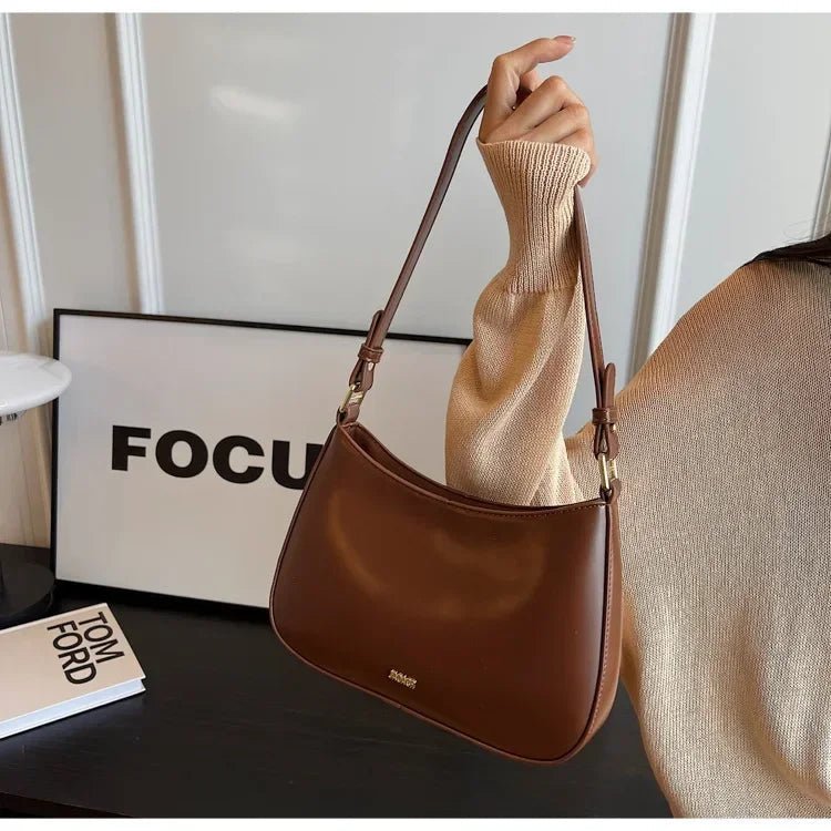 Red Underarm Shoulder Bags for Women 2024 New Texture Leather Crossbody Bag Luxury Designer Wedding Bride Handbags Sling Bag - RELUX.STORE