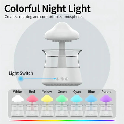 Relax Cloud Rain Ultrasonic Aroma Diffuser – Humidifier with Colorful LED Mood Lamp, Essential Oil Compatible, Quiet Aromatherapy for Home & Office - RELUX.STORE