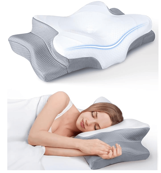 Relux Orthopedic Pillow for Side Sleepers – Memory Foam Cervical Support for Neck Pain Relief - RELUX.STORE