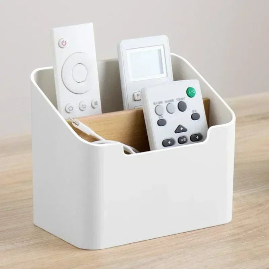 Remote Control Organizer TV Remote Holder For Table Multipurpose Desktop Storage Box Bedroom Living Room Organizer - RELUX.STORE