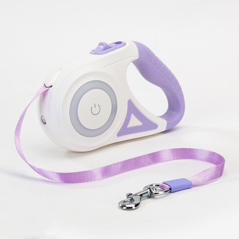 “Retractable Dog Leash & Collar Set with Spotlight – Automatic Pet Traction Rope for Small and Medium Dogs & Cats” - RELUX.STORE