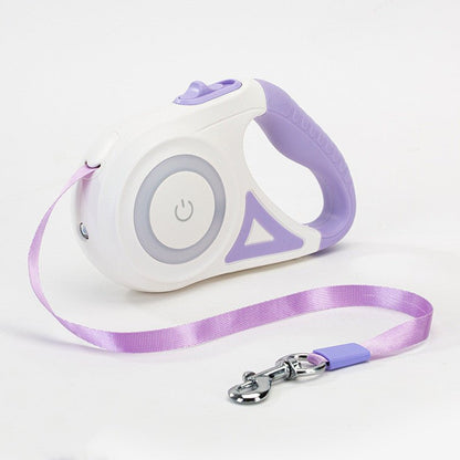 “Retractable Dog Leash & Collar Set with Spotlight – Automatic Pet Traction Rope for Small and Medium Dogs & Cats” - RELUX.STORE