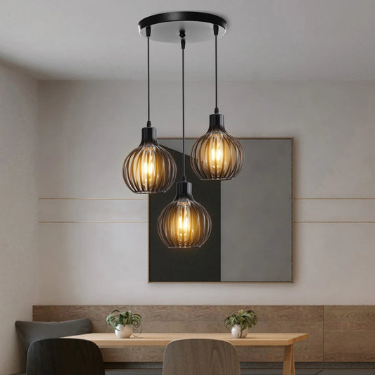 “Retro Industrial Pendant Lamp – Geometric Modern Iron Lampshade for Restaurant, Corridor & Creative Hanging Lighting” - RELUX.STORE