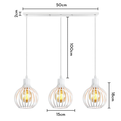 “Retro Industrial Pendant Lamp – Geometric Modern Iron Lampshade for Restaurant, Corridor & Creative Hanging Lighting” - RELUX.STORE