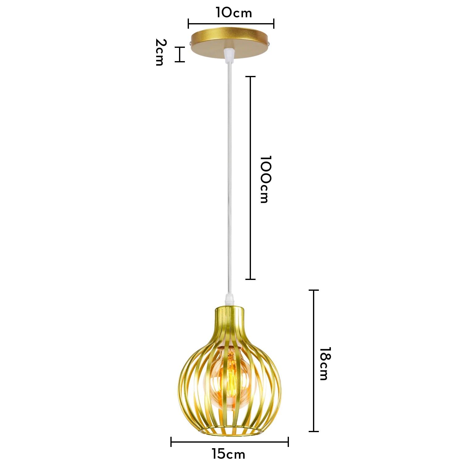 “Retro Industrial Pendant Lamp – Geometric Modern Iron Lampshade for Restaurant, Corridor & Creative Hanging Lighting” - RELUX.STORE