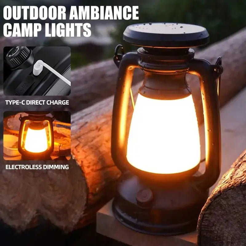 "Retro LED Horse Lantern – Rechargeable Decorative Atmosphere Light for Home, Desk, Bar, Camping & Outdoor Decor | Vintage Table Lamp with Warm Ambient Glow" - RELUX.STORE