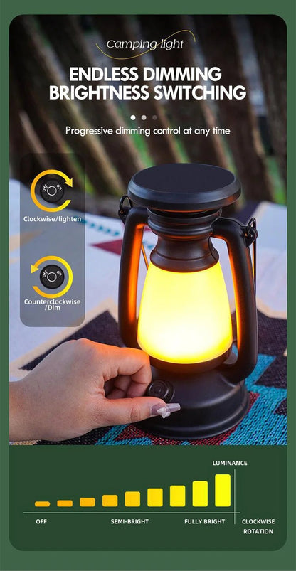 "Retro LED Horse Lantern – Rechargeable Decorative Atmosphere Light for Home, Desk, Bar, Camping & Outdoor Decor | Vintage Table Lamp with Warm Ambient Glow" - RELUX.STORE