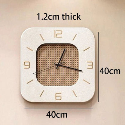 “Retro LED Wall Clock – Modern Nordic Minimalist Silent Luxury Clock for Living Room & Bedroom Décor” - RELUX.STORE