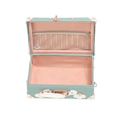 Retro PU Leather Cabin Bag Set - Women's TSA Lock Suitcase + Cosmetic Organizer, 4 Silent Wheels Spinner Luggage for Europe Trav - RELUX.STORERetro PU Leather Cabin Bag Set - Women's TSA Lock Suitcase + Cosmetic Organizer, 4 Silent Wheels Spinner Luggage for Europe Trav