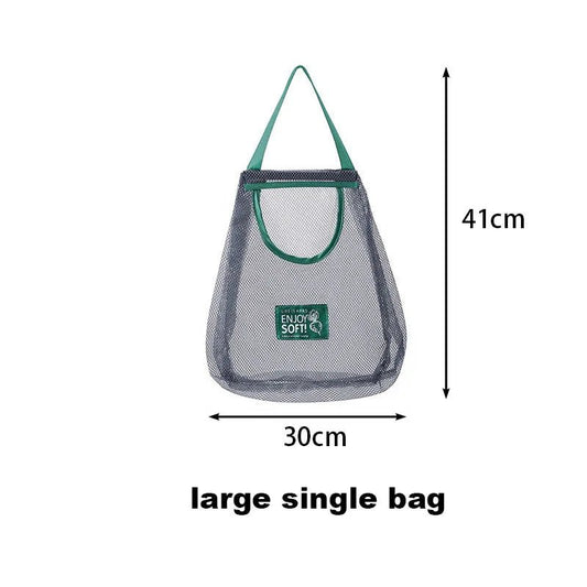 Reusable Storage Bags Kitchen Hanging Mesh Bag Home Fruit And Vegetable Storage Net Bag For Ginger Garlic Potatoes Onions - RELUX.STORE