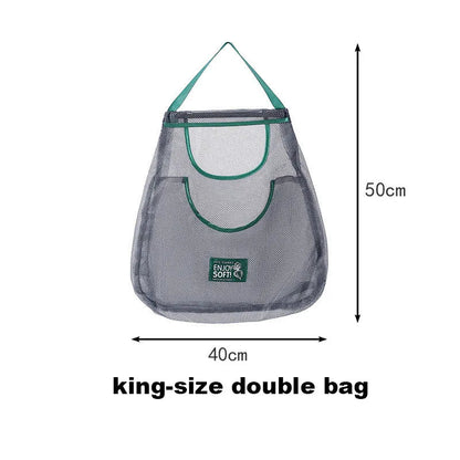 Reusable Storage Bags Kitchen Hanging Mesh Bag Home Fruit And Vegetable Storage Net Bag For Ginger Garlic Potatoes Onions - RELUX.STORE