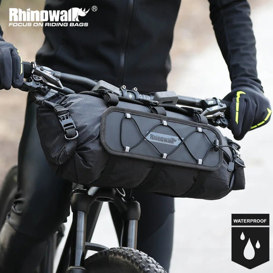 “Rhinowalk 12L Waterproof Bicycle Handlebar Bag – Bike Mounts Set with Replaceable Dry Bag | Luggage Storage for Cycling & Outdoor Adventures” - RELUX.STORE