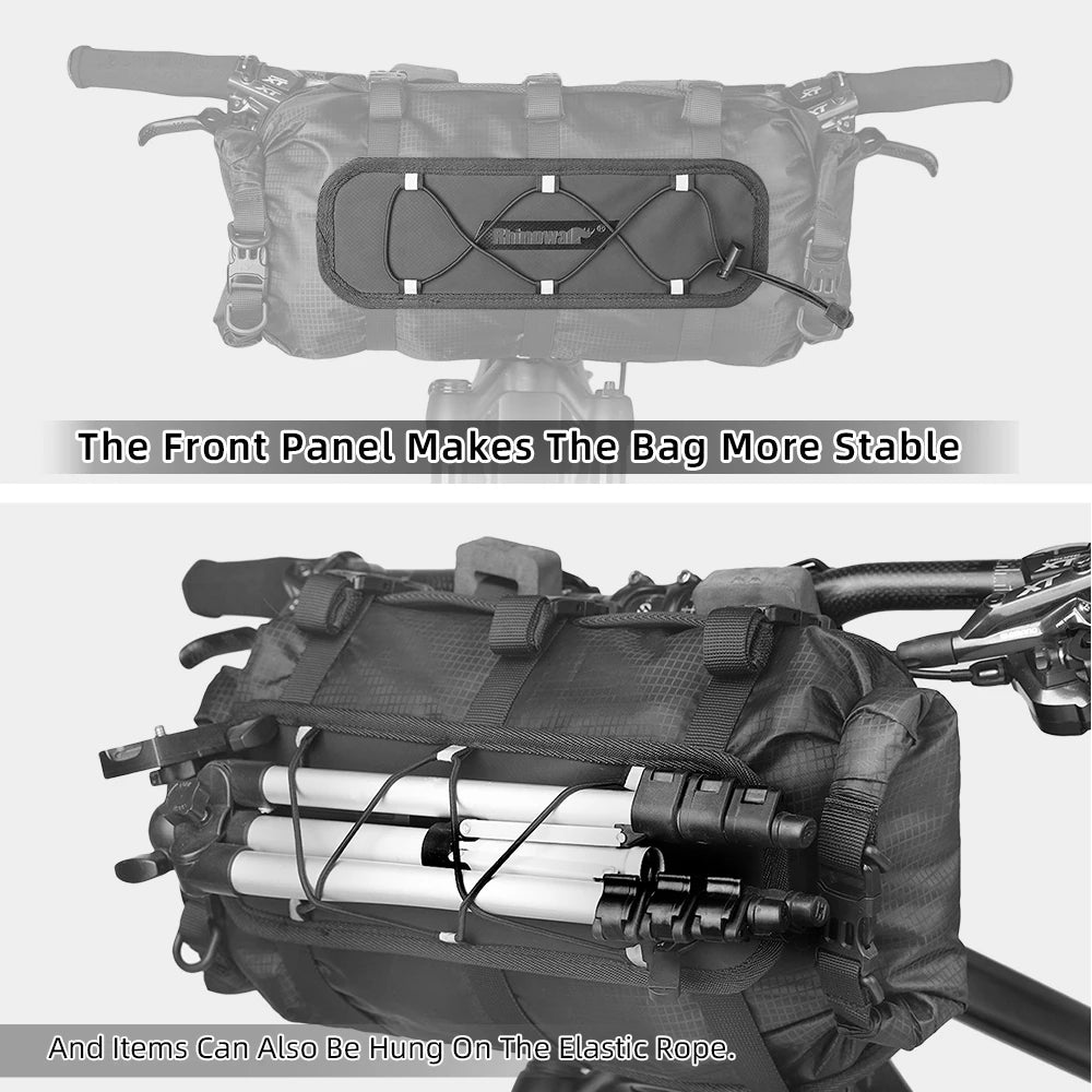 “Rhinowalk 12L Waterproof Bicycle Handlebar Bag – Bike Mounts Set with Replaceable Dry Bag | Luggage Storage for Cycling & Outdoor Adventures” - RELUX.STORE