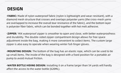 Rhinowalk Bike Frame Bag – Water - Resistant Triangular Crossbeam Bag for MTB, Road & Gravel Bikes | Fits Frames Over 17 Inches - RELUX.STORE