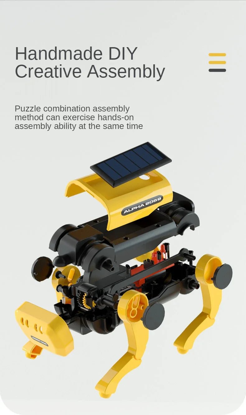 Robot Dog Science Experiment Kit – Solar Powered DIY Puppy STEM Toy for Kids, Educational Science Project & Christmas Gift - RELUX.STORE