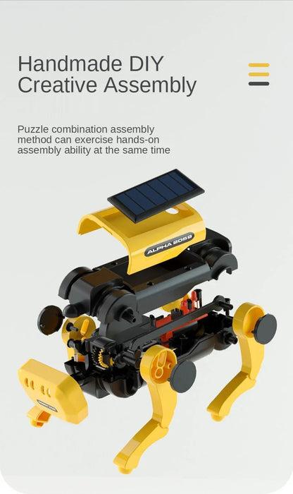 Robot Dog Science Experiment Kit – Solar Powered DIY Puppy STEM Toy for Kids, Educational Science Project & Christmas Gift - RELUX.STORE