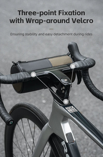 ROCKBROS Bicycle Handlebar Bag – Reflective, Multifunctional 1.7L Front Storage Bag | Portable Shoulder Bag for Cycling Accessories - RELUX.STORE