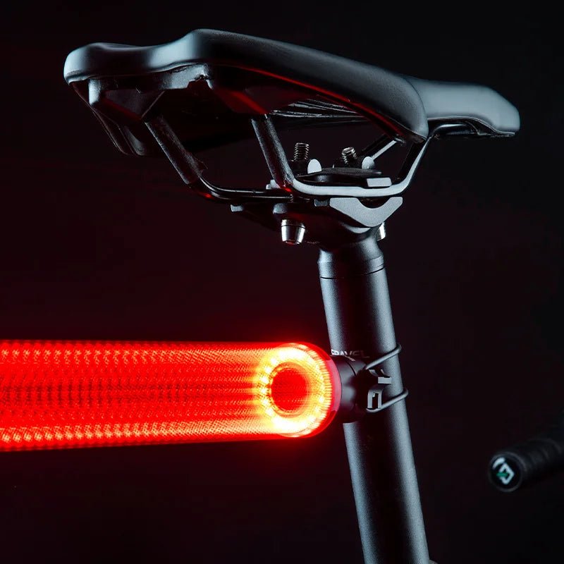 "ROCKBROS Smart Bike Tail Light – IPX6 Waterproof Rechargeable Rear Light for Night Riding, USB Type - C Charging" - RELUX.STORE