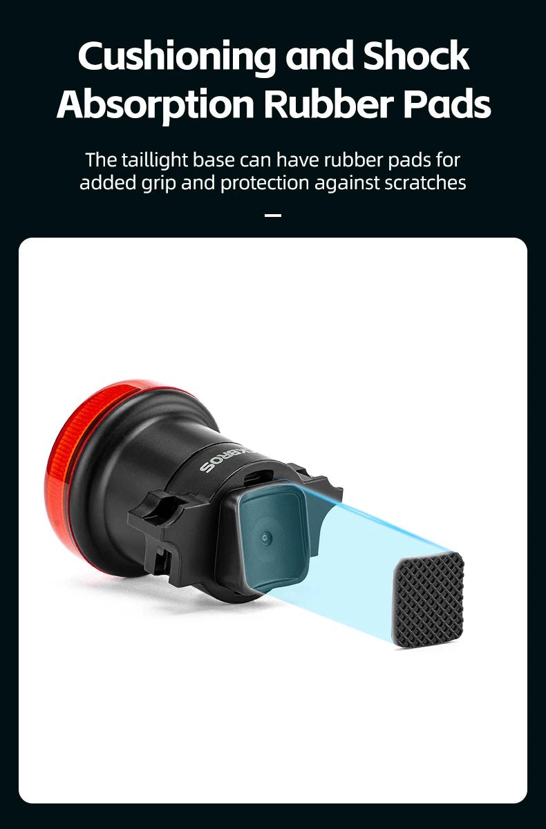 "ROCKBROS Smart Bike Tail Light – IPX6 Waterproof Rechargeable Rear Light for Night Riding, USB Type - C Charging" - RELUX.STORE