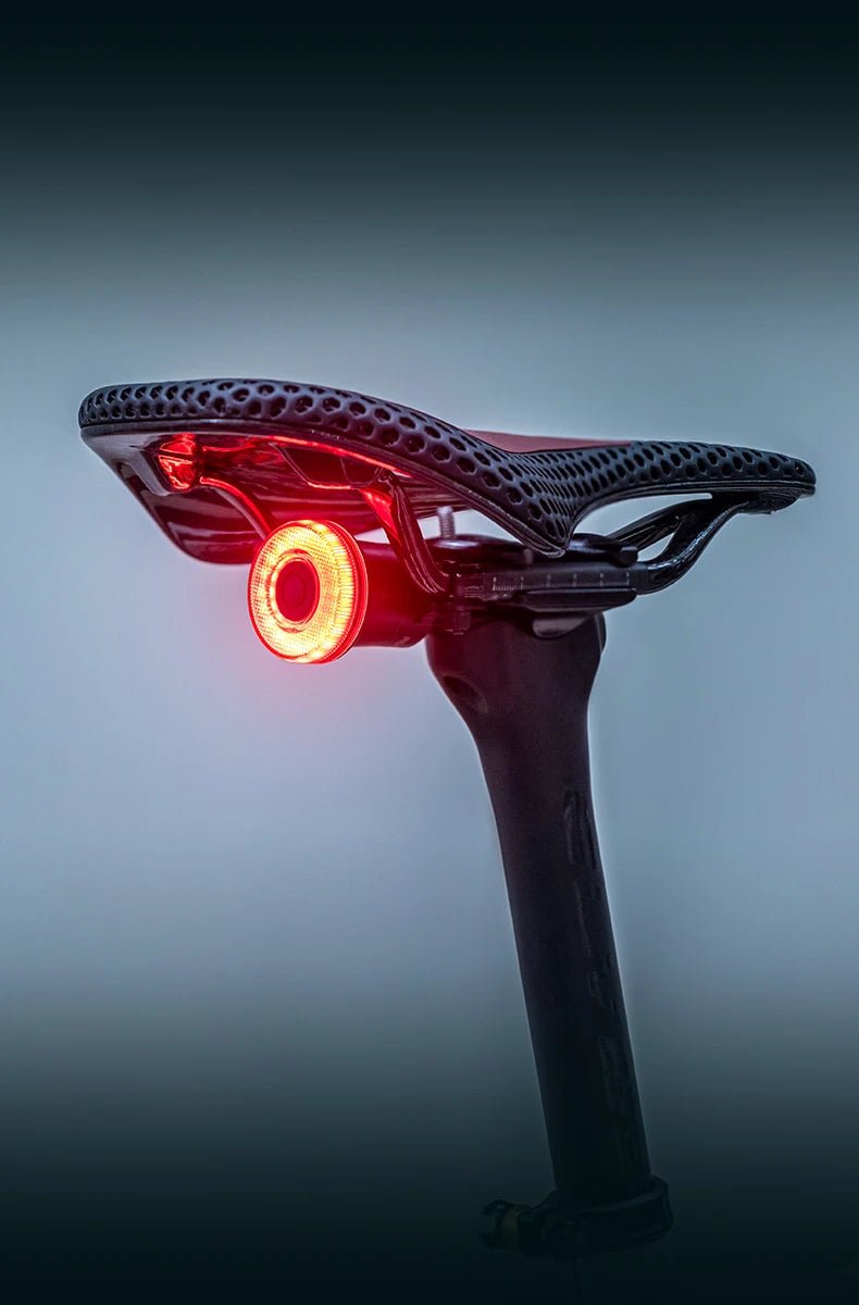 "ROCKBROS Smart Bike Tail Light – IPX6 Waterproof Rechargeable Rear Light for Night Riding, USB Type - C Charging" - RELUX.STORE