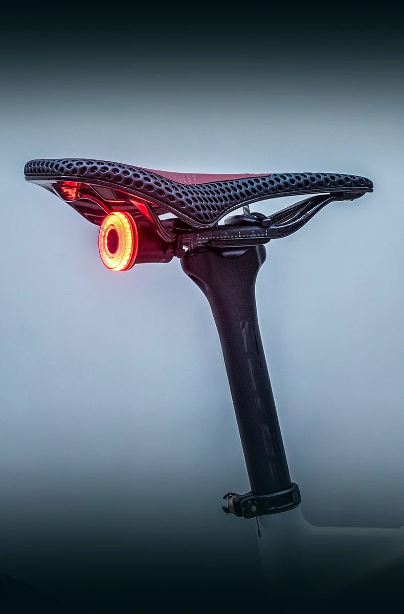 "ROCKBROS Smart Bike Tail Light – IPX6 Waterproof Rechargeable Rear Light for Night Riding, USB Type - C Charging" - RELUX.STORE