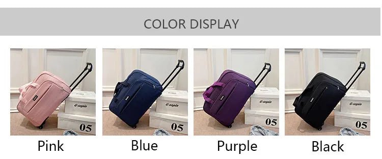 Rolling Luggage Bag Large Capacity Travel Bag Business Short - trip Trolley Suitcase Boarding Luggage Trolly Bag With Wheels - RELUX.STORERolling Luggage Bag Large Capacity Travel Bag Business Short - trip Trolley Suitcase Boarding Luggage Trolly Bag With Wheels